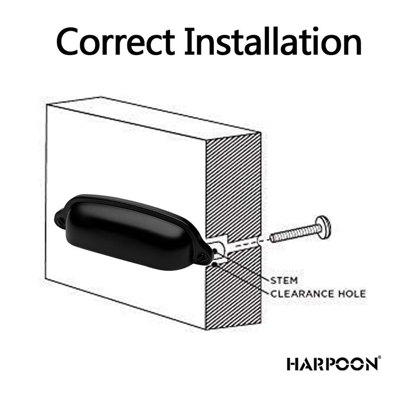 HARPOON Cup Handle Pulls Kitchen Drawer Cabinet Hardware European Style 3 Inch 10 Pack Oil-Rubbed Bronze - Image 4